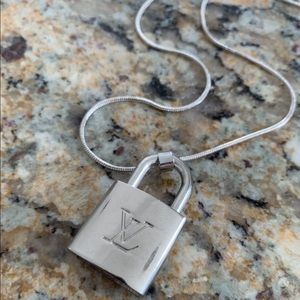 Louis Vuitton lock necklace